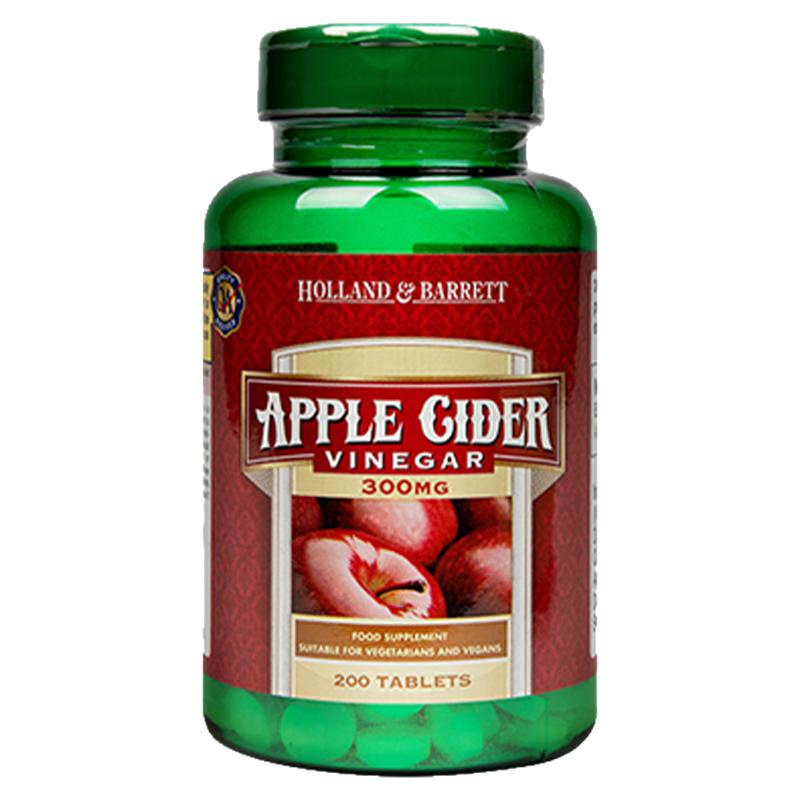 英国进口HB荷柏瑞苹果醋片300mg*200粒成人中老年氨基酸膳食纤维