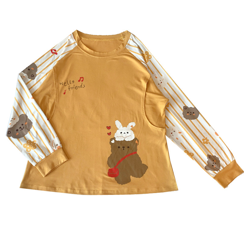 月子服春秋四季纯棉产后产妇哺乳孕妇睡衣女9月份8夏季薄款家居服