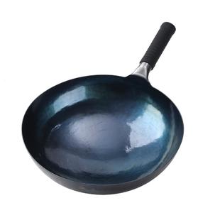 正品章丘手工铁锅炒菜锅官方旗舰店老式家用圆底炒锅不粘锅无涂层