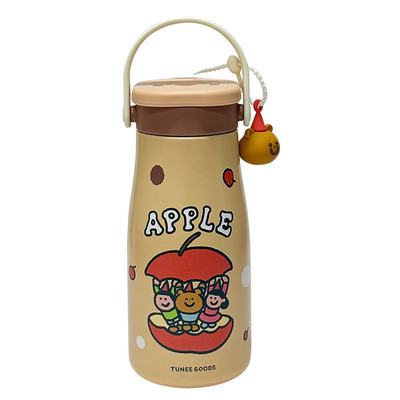 TUNEEGOODS系列撞色提手便携保温杯独立公仔丝印设计大容量饮水杯