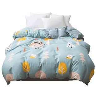 春秋季纯棉被套单件200x230双人1.8x2.0m儿童全棉单人被罩150x200