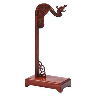 酸枝木龙头吊玉架饰品架珠宝挂架项链架子首饰展示架道具小摆件