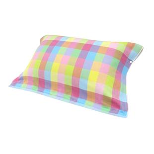 日本那须藤按扣枕巾纯棉纱布加大加厚男女通用透气柔软