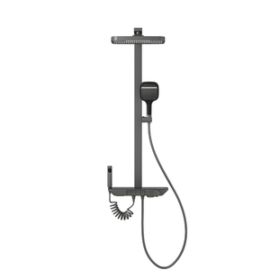 Haier/海尔增压智能淋浴器花洒套装家用钢琴键高级全铜卫浴氛围灯