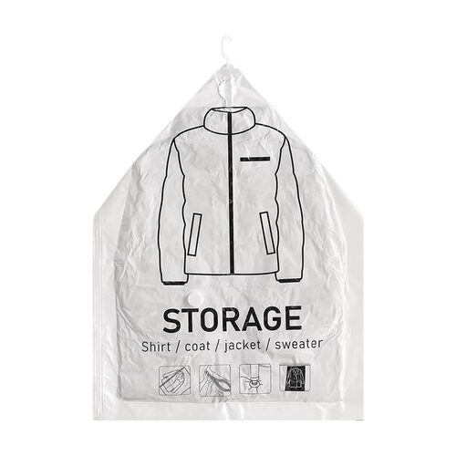 羽绒服专用收纳袋真空压缩袋衣柜衣服大衣防尘罩衣物压缩袋子挂式