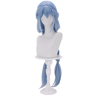 三分妄想永劫无间蓝梦蓝兔cos假发双马尾麻花辫假毛无定金发卡