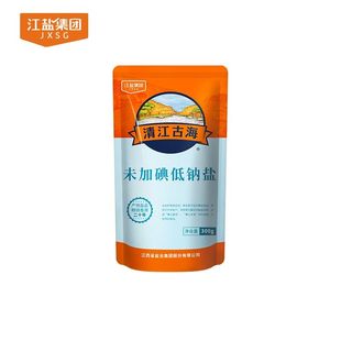 清江古海未加碘低钠食用盐300g无碘含钾钾盐家用井矿盐添加精制