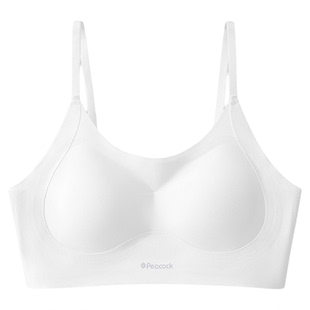 安菲雅少女内衣学生初中发育期文胸二阶段女生裸感运动防震薄背心