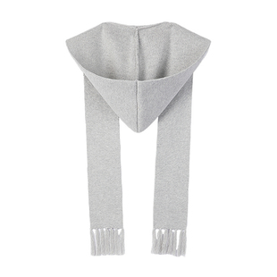 INXX潮牌连帽披肩帽子围巾一体针织秋冬男女同款时尚新款配饰