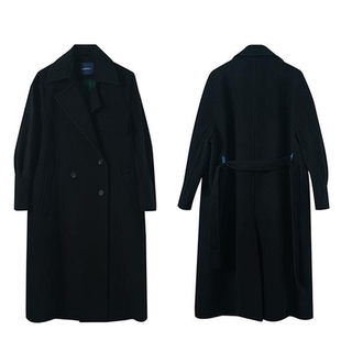 柯利亚诺冬季奥莱专柜正品大衣 FY4495(JUN)A黑色 吊牌价:5590