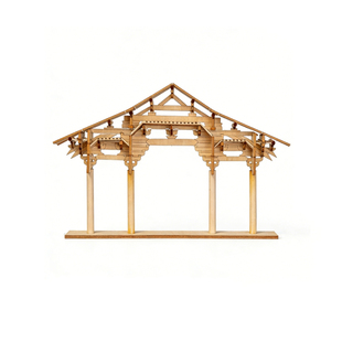 栋方榫卯积木剖面中国古建筑佛光寺模型拼装玩具大益智教具礼盒