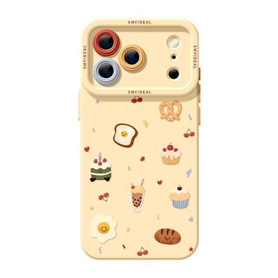 适用苹果17手机壳女款iphone16pro保护套13mini全包14防摔11/12/xs软外壳7plus硅胶8高级15好看se卡通面包max
