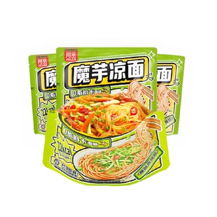 阿宽魔芋凉面横版袋装223g*5袋爆肚粉魔芋面速食即食零食