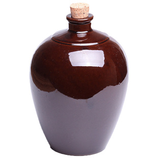 土陶陶瓷酒瓶1斤2斤3斤5斤10斤密封泡酒瓶窖藏小酒坛陶瓷酒罐带盖