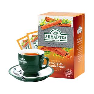 AHMADTEA南非路易波士肉桂茶1.5g*20包袋泡茶不含咖啡因天然草本