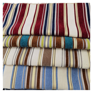 沙发布美式条纹沙发布料面料批发沙发套自己做卡座沙发翻新工程布