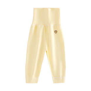 宝宝秋裤全纯棉无骨高腰护肚裤男女儿童婴幼儿保暖打底内衣裤单条