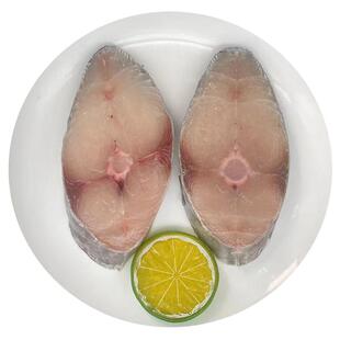 北海马鲛鱼切片新鲜冷冻鱼扒香煎焖烧铁板特大深海鱼杀好中段鲅鱼