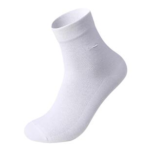 七匹狼男士袜子夏季薄款纯棉网眼中筒袜抗菌防臭透气运动男袜夏款