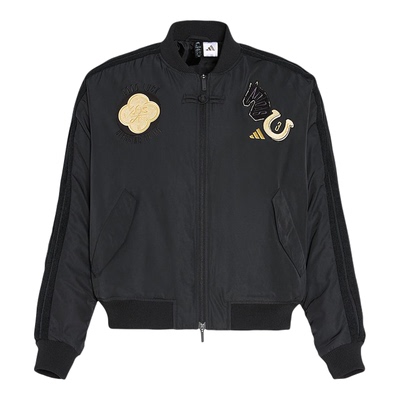 Adidas阿迪达斯男子2026新年款时尚休闲挺阔宽松飞行员外套KQ5093