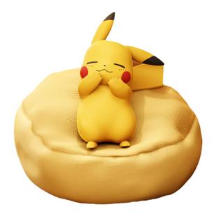 正版新品狼博旺正版宝可梦休闲时光系列摆件睡姿二代车载手办