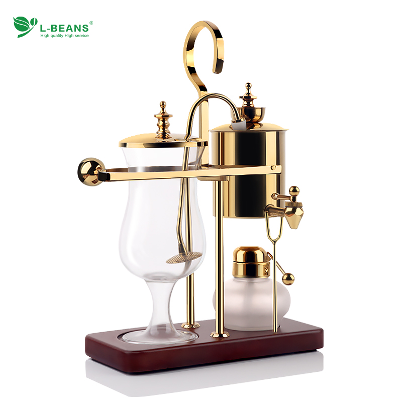 L-BEANS虹吸式咖啡壶皇家比利时壶玻璃酒精蒸馏壶虹吸壶茶咖壶