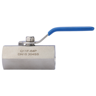 304不锈钢QGQY1-64P六角气源内丝卡套球阀 仪表阀 高压内螺纹球阀
