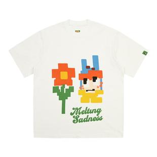 Melting Sadness 春夏季穿搭Karoro组合图形短袖T恤