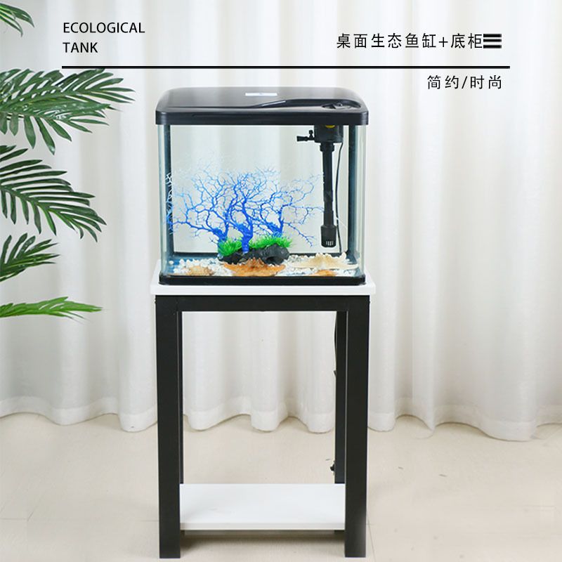 鱼缸底柜架子柜子钢桌子简易木厂家鱼缸柜子拼装柜批发地花架配套