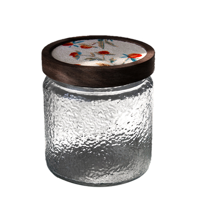 食品级玻璃罐复古茶叶罐密封罐