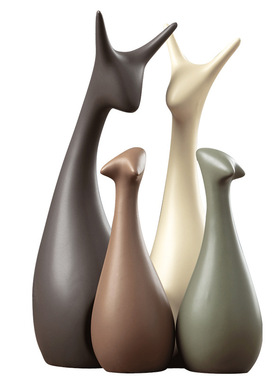 北欧家居客厅陶瓷摆件创意桌面客厅酒柜装饰品摆件陶瓷工艺ins风