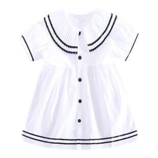 儿童校服英伦风毕业照小学生六一舞蹈演出服白裙子幼儿园园服夏款