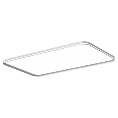 拉丝银工艺无缝隙超亮客厅吸顶灯