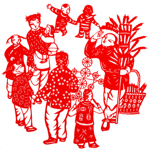 老北京纯手工剪纸中国风装饰画特色作品民俗传统文化窗花刻纸成品