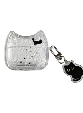 雪花足迹黑猫airpodspro3保护套