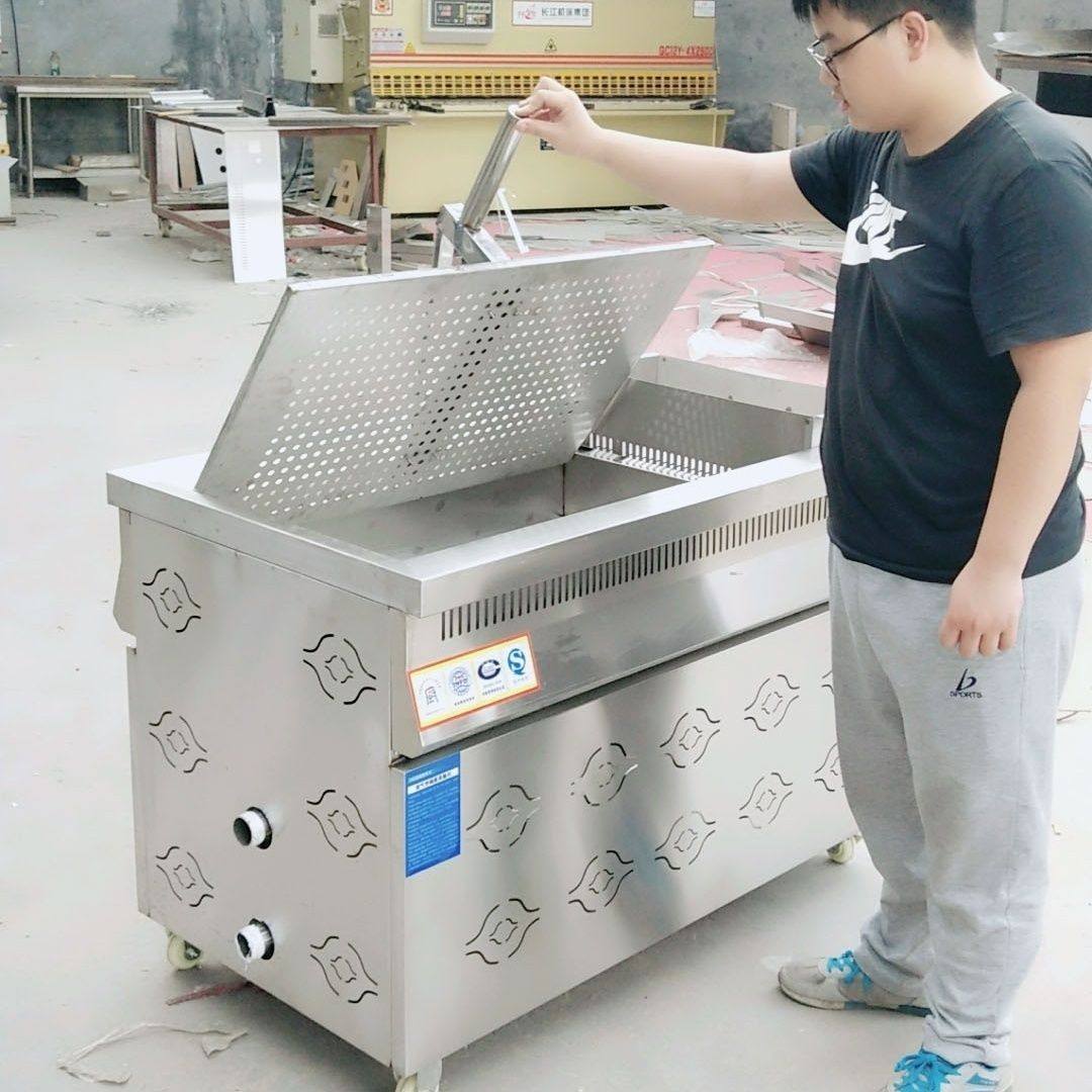 商用油水分离油炸锅大容量新款电炸炉摆摊炸油条燃气单缸自动控温