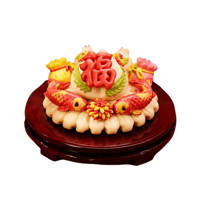 寿桃馒头老人过寿长辈生日花馍