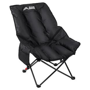 北山狼户外折叠椅加厚加棉月亮椅躺椅便携式懒人露营椅子午休椅