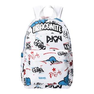DRACONITE新款涂鸦双肩包大容量运动旅行双肩书包女大学生电脑包