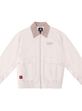匡威男子棉服马年起飞新品新年专属拉链头刺绣翻领夹克MCJ394-W9F