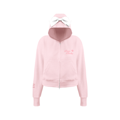 彭派奇超大蝴蝶结连帽外套上衣