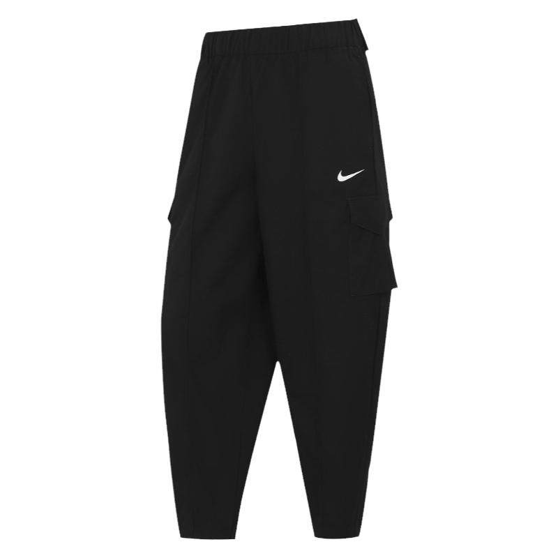耐克Nike 女子梭织宽松户外跑步运动工装长裤 DD5984-010-200