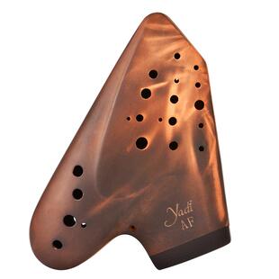 【yadi/雅的】三管陶笛AF素烧轻吹型专业演奏中音F紫砂泥陶土乐器