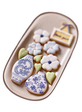 月见草相框花瓶教师节饼干模具