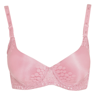 华宝莉光面文胸可拆肩带有钢圈