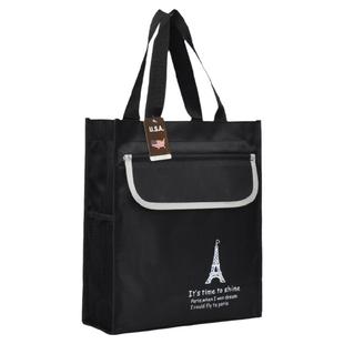 防水小学生补习袋男孩拎书袋帆布包青少年手提包作业手提袋补课包