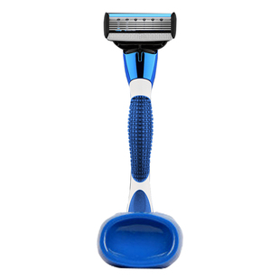 阿帕齐5层刀片男士阿帕奇剃须刀手动式刮胡刀片非吉利星海蓝刀头
