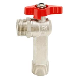 三角阀加长款全铜大流量球阀燃气热水器冷热马桶4分6分1寸球形芯