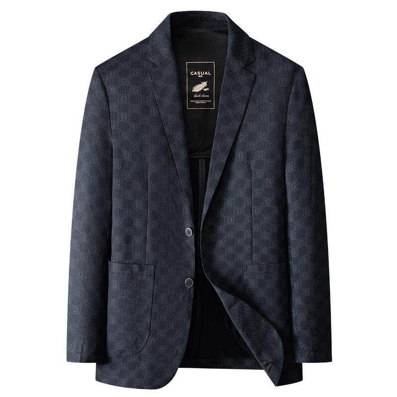 春夏薄款加肥加大码男装西服外套