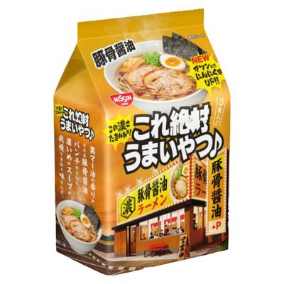 日清豚骨酱油美味拉面速食泡面